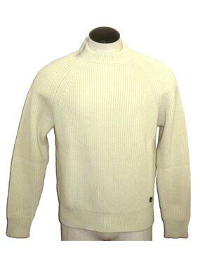 OOBE Brand Men's Leon Crew Neck Virgin Wool Sweater Belay Ivory Size Medium NEW